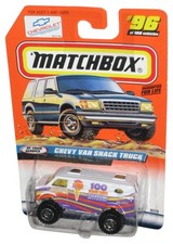 Matchbox À Votre Service (1998) Camion Snack Chevy Blanc Et Violet #96/100