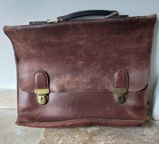  Vintage Leather Towel Satchel