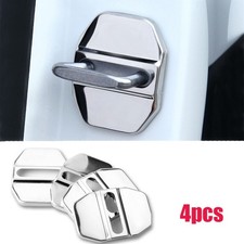 4x Car Accessories Chrome Decorative Stainless Steel Door Lock Protective Covers