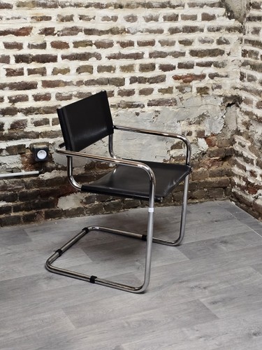 Chaise cuir fauteuil bahaus - chaise, en