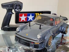 Built Tamiya 1/10 R/C Porsche Turbo RSR TYPE 934 with TA-02 Chassis Spektrum