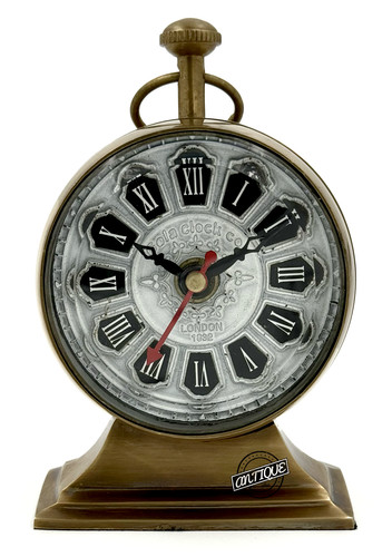 Ancien style table horloge - style,