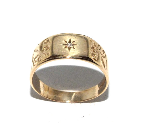Bague vintage homme - homme, jaune