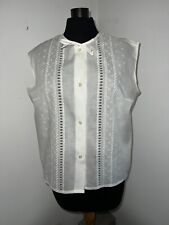 Retro Cotton Yarn Embroidery Blouse