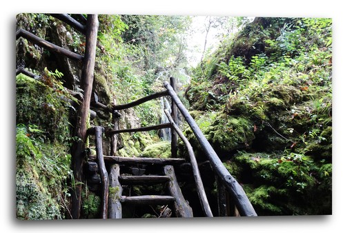 Toile cadres escaliers - escaliers, en