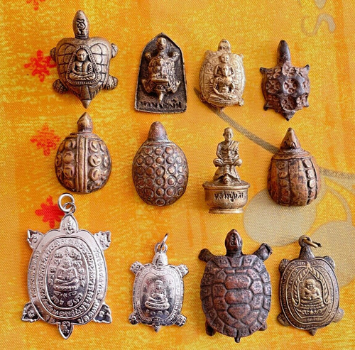 Amulette thaï tortue en - 12,