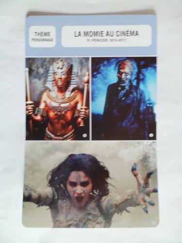 Carte fiche cinema momie - carte,