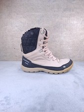 Quechua Women's Thermal Waterproof Double Height Snow Boots Size 36 Beige