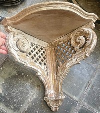 console d'applique en bois