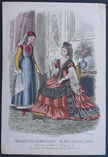 Gravure Mode Magasin des Demoiselles Février 1873