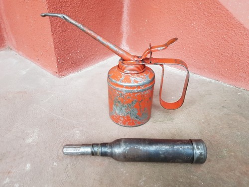 Lot ancienne burette huile - lot,