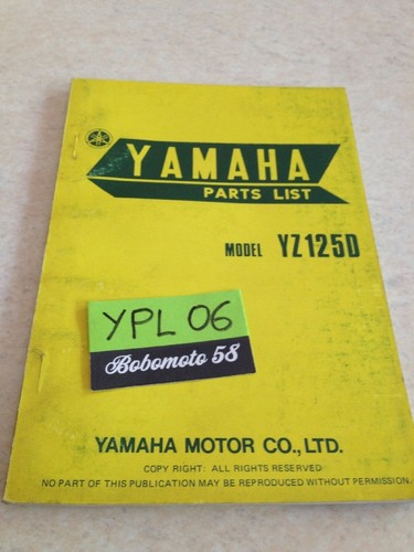 Yamaha moto yz125d 1w1 yz125 - 1w1,
