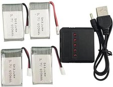 Lot de 4 batteries LiPo 3.7V