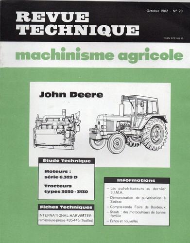 Revue technique tracteurs - technique,