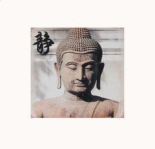 Cadre toile tableau zen Bouddha - 40 x 40 cm