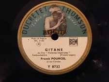 "78 Tours Franck Pourcel Disc Love is a Bouquet of Gypsy Purple"