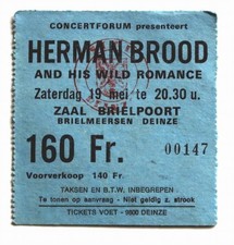 HERMAN BROOD billet ticket