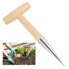 Plantoir à Main en Acier Inoxydable avec Manche en Bois Ergonomique – Outil d...