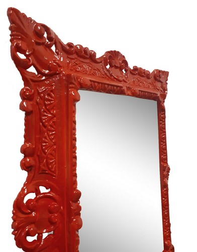 Rouge miroir mural repro - miroir,