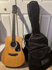 Epiphone PR150 NA Acoustic Guitar & Tuner & Levy’s Padded Gig Bag EXCELLENT!