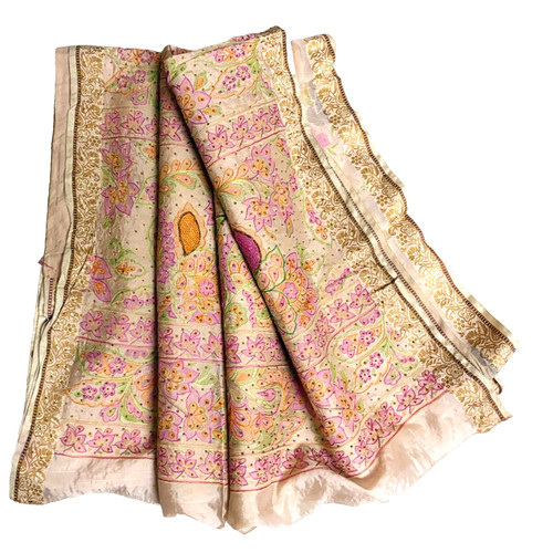 Robe femme sari soie indienne