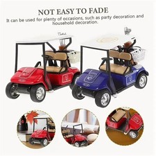 `Golf Decors for Golf Party Miniature Golf Cart Models with Accessories