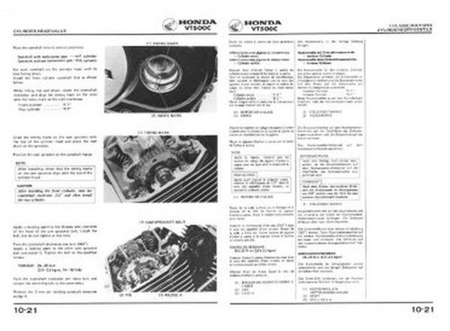 Manuel atelier honda vt500c - manuel,