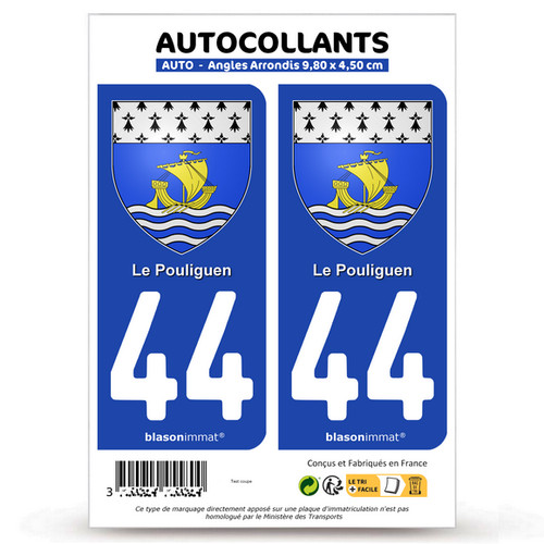 Autocollants plaque - 2,