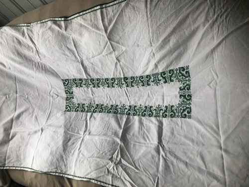 Ancienne nappe lin brodée - ,