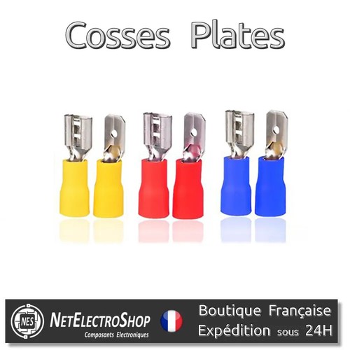 Cosse electrique plate - cosse,