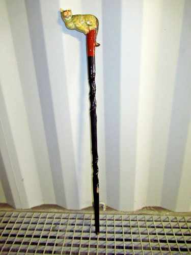 Ancienne canne bois baton - canne, en