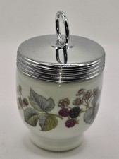 CUIT OEUF ROYAL WORCESTER PORCELAINE MADE IN ENGLAND DECOR Fleurs