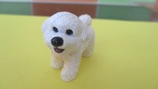1997 Panini Series Bichon Dog Figure (4.5cm Long / 4cm High)