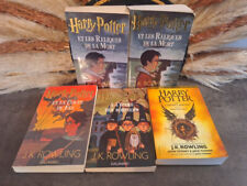 5 LIVRES HARRY POTTER - TOME 1 - 4 - 7 - L'ENFANT MAUDIT - A L'ECOLE DES SORCIER