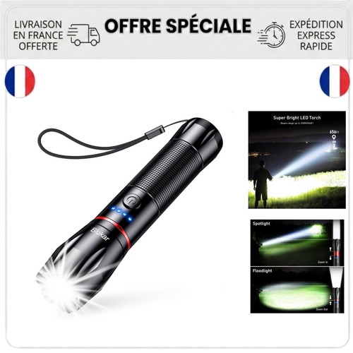 Lampe torche led rechargeable - torche,