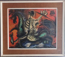 Tableau du peintre Belge André Billen (1921-1998)