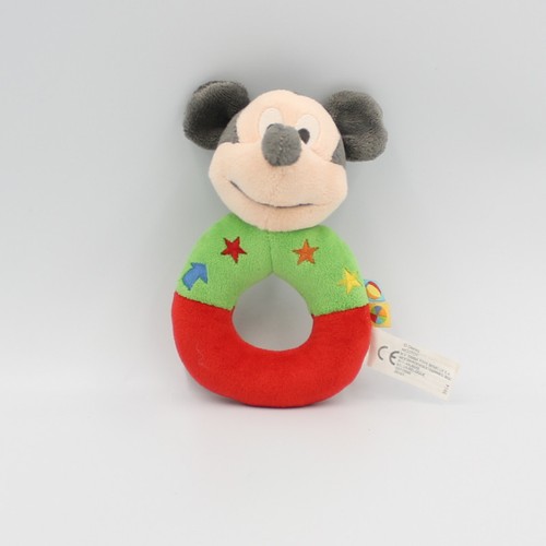 Doudou hochet mickey rouge - hochet,