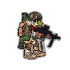 Patch Coq Infanterie 3D PVC ECUSSON EN RELIEF SUR SCRATCH MINIMI AT4 FAMAS HK416
