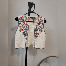 Antik Batik Free People Helene Quilted Vest Small New NWoT