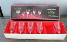 J.G.Durand Cristal D’Argues France Ensemble 5 Coupe 24% Crystal Verres 8 Fl.oz