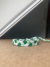 Bracelet brésilien vert/blanc
