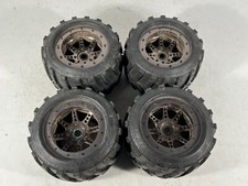 Proline 1/8 Masher 3.75” Monster Truck Tires 1189 Set Of 4 on Beadlock Wheels