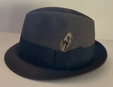 Vintage Dobbs Fifth Avenue New York Fedora Men’s Hat Dark Gray - Size 7 1/2