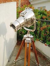 Projecteur théâtre décoration nautique trépied en bois lampe de Noël