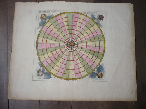 Tres rare gravure - gravure, boussole