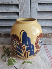ANCIEN VASE ART DECO FAIENCE