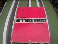 ⭐SUZUKI GT50 GT50U 1977 GENUINE OFFICIAL FACTORY SERVICE MANUAL FREE POST⭐