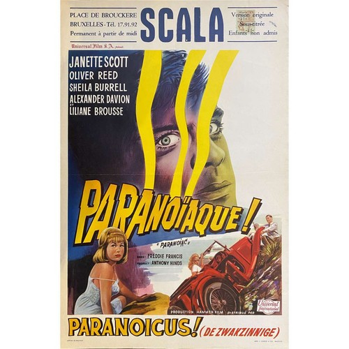 Paranoiaque affiche cinéma - affiche, de