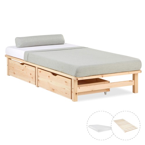 Cadre lit 90x200 simple - de,
