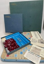 SCRABBLE Deluxe Edition Turntable 1976 Crossword Board Game 100% Complete GREAT!